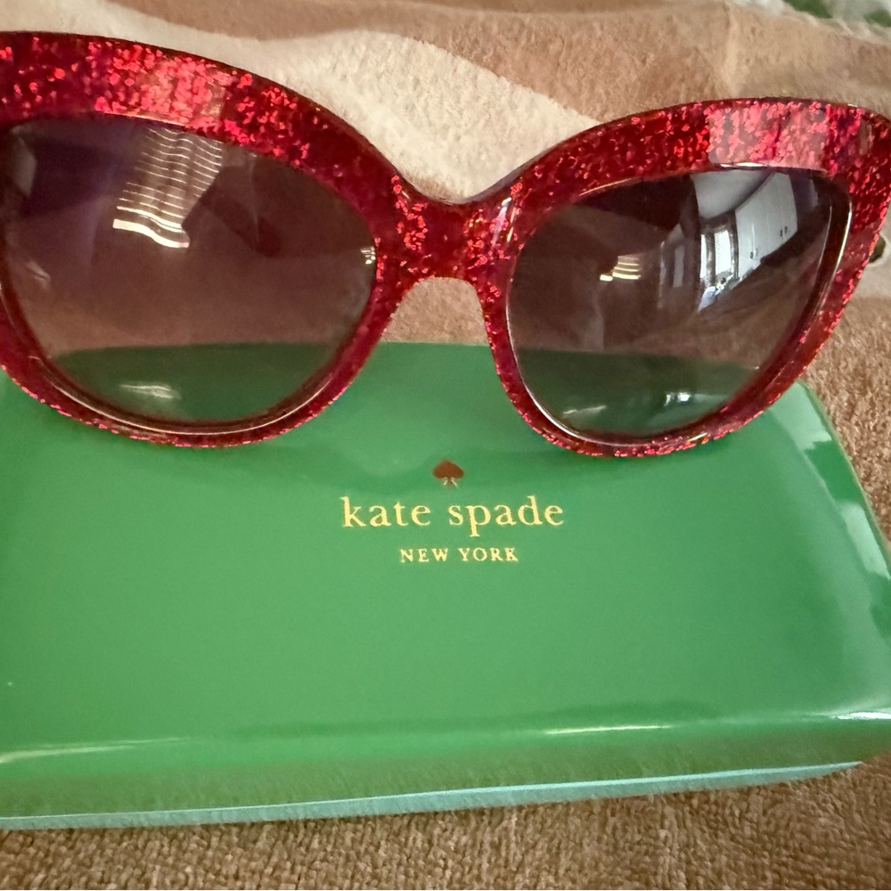 Kate Spade Sparkling Red Sunglasses